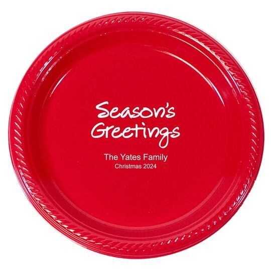 Studio Season's Greetings Plastic Plates